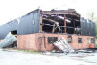 Burn't out warehouse